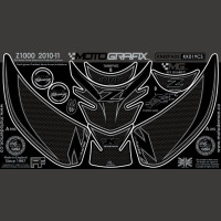 Motografix Tankschutz Knie Pads passend für Kawasaki Z1000 2010 Motografix Tankschutz Knie Pads passend für Kawasaki Z1000 2010