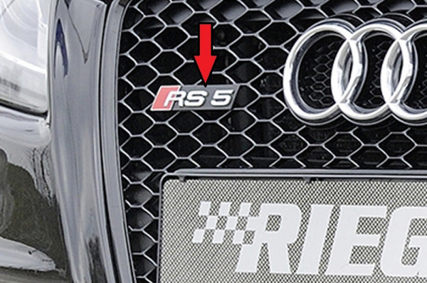 RS5-Logo passend für Audi A5 (B8/B81) Cabrio bis Facelift