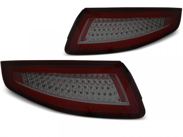 LED BAR Rücklichter rot getönt dynamische Blinker passend für Porsche 911 997 04-09