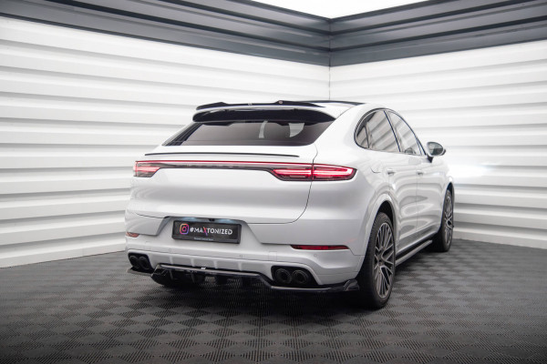 Spoiler CAP Für Porsche Cayenne Coupe Mk3 Schwarz Hochglanz