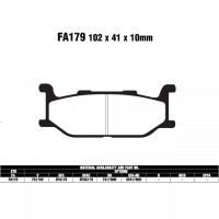 EBC SFA179 SC Bremsbeläge passend für Yamaha XP 500 T-MAX SJ011 EBC SFA179 SC Bremsbeläge passend für Yamaha XP 500 T-MAX SJ011