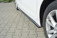 Seitenschweller Ansatz Für Lexus CT Mk1 Facelift Schwarz Hochglanz