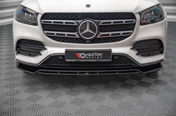 Front Ansatz Für Mercedes-Benz GLS AMG-Line X167 Schwarz Hochglanz