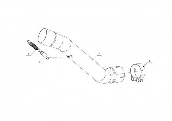 MIVV Ersatz Sammler passend für Kawasaki ZX-10R (2008–2010)