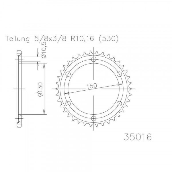 ESJOT Kettenrad, 47 Zähne