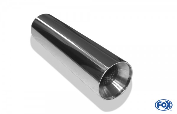FOX Anschweißendrohr Typ 22 Ø80 mm Edelstahl poliert