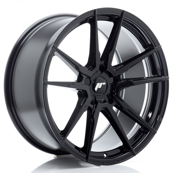 JR Wheels JR21 20x10 ET20-48 5H Blank Glossy Black