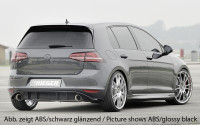 Rieger Heckeinsatz matt schwarz für VW Golf 7 3-tür. 10.12-12.16 (bis Facelift) Ausführung: Schwarz matt