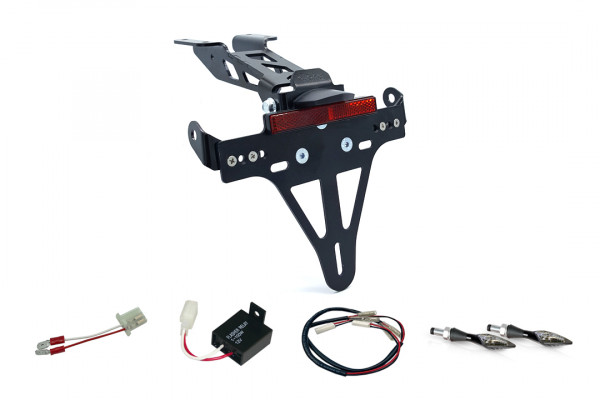 alpha Technik Kennzeichenhalter-Blinker-Kit X-LED für Yamaha MT125 ab Modelljahr 2020 (Hinten)