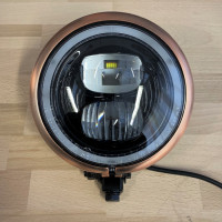 LED-Scheinwerfer "Pearl" 5-3/4" schwarz/kupfer E-geprüft LED-Scheinwerfer "Pearl" 5-3/4" schwarz/kupfer E-geprüft