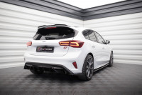 Heck Ansatz Flaps Diffusor V.2 Für Ford Focus Hatchback ST Mk4 Schwarz Hochglanz