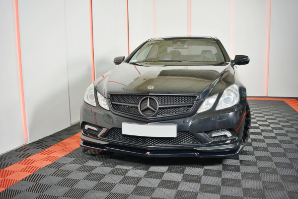 Front Ansatz Für Mercedes-Benz E-Klasse W207 Coupe AMG-Line Schwarz Hochglanz