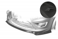 Cup-Spoilerlippe mit ABE passend für Ford Focus MK2 ST (2007–2010) Cup-Spoilerlippe mit ABE passend für Ford Focus MK2 ST (2007–2010)