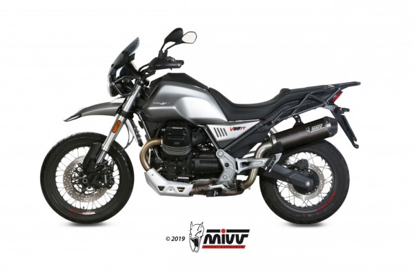 MIVV OVAL Carbon Endschalldämpfer passend für Moto Guzzi V85 TT 2019–2023
