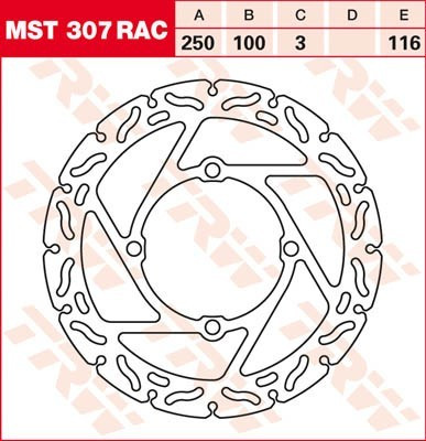 Bremsscheibe starr MST307RAC