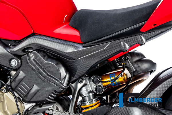 Ilmberger Carbon Rahmenheckverkleidung links matt für Ducati Streetfighter V4 2020-