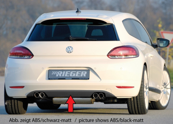 Rieger Heckschürzenaufsatz carbon look für VW Scirocco 3 (13) 2-tür. 08.08-04.14 (bis Facelift)