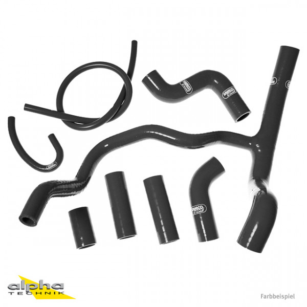 SAMCO SPORT Siliconschlauch Kit schwarz für Aprillia Tuono V4 1100 Factory RR R Modelljahr 2011-2024