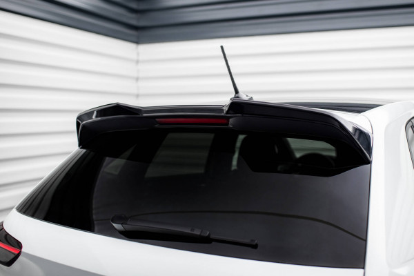 Spoiler CAP Für 3D Volkswagen Polo GTI Mk6 Facelift Schwarz Hochglanz