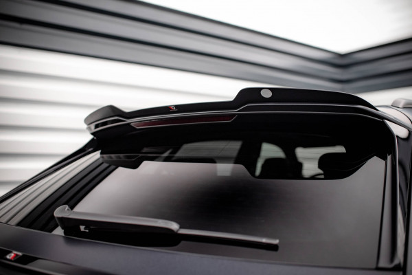 Höher Spoiler CAP Für Audi RSQ8 Mk1 Schwarz Hochglanz