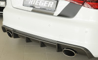 Rieger Heckeinsatz carbon look für Audi A3 S3 (8V) 5-tür. (Sportback 8VA) 05.13-08.16 (bis Facelift) Ausführung: Schwarz matt