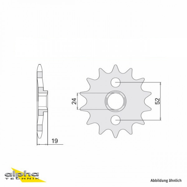 Ritzel 17 Zähne Teilung 532