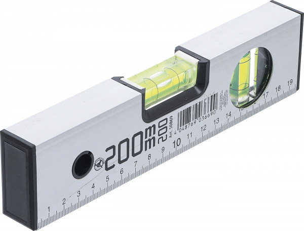 Wasserwaage 200 mm – Aluminium Messwerkzeug für präzise Ausrichtung