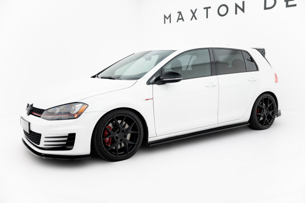 Seitenschweller Ansatz V.2 Für VW Golf 7 GTI (verengen) Schwarz Hochglanz