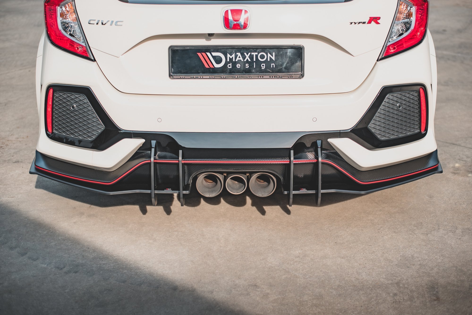 Robuste Racing Diffusor Heck Ansatz V 2 Für Honda Civic X Type R