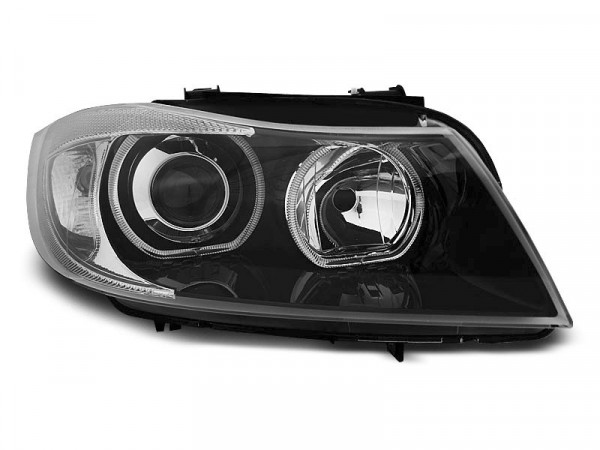 Scheinwerfer Angel Eyes LED Black passend für BMW E90 / e91 03.05-11