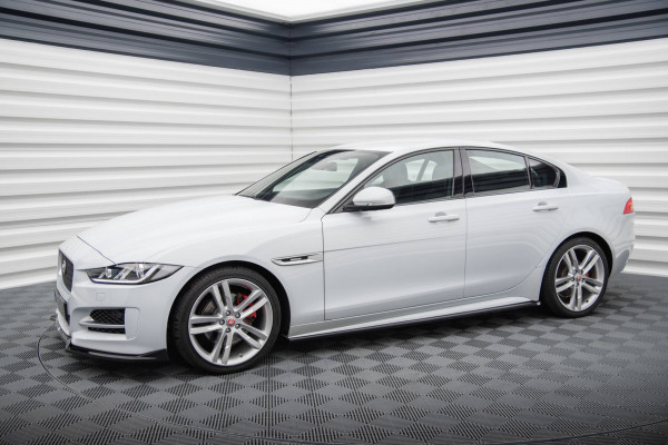 Seitenschweller Ansatz Für Jaguar XE R-Sport X760 Schwarz Hochglanz