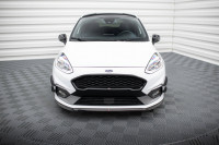 Front Ansatz V.6 Für Ford Fiesta Mk8 ST / ST-Line Schwarz Hochglanz