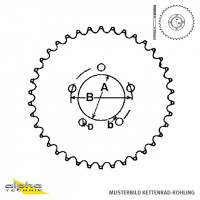 Kettenrad Rohling Aluminium Z-63 passend für Kettenteilung 530 Kettenrad Rohling Aluminium Z-63 passend für Kettenteilung 530