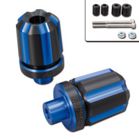 Daytona Lenkergewichte Groove blau eloxiert passend für 7/8'' + 1'' Lenker (Ø 14–19 mm) | Paar | Alu Daytona Lenkergewichte Groove blau eloxiert passend für 7/8'' + 1'' Lenker (Ø 14–19 mm) | Paar | Alu