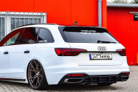 Gefräster Heckansatz aus ABS passend für Audi A4 B9 Avant Facelift Gefräster Heckansatz aus ABS passend für Audi A4 B9 Avant Facelift