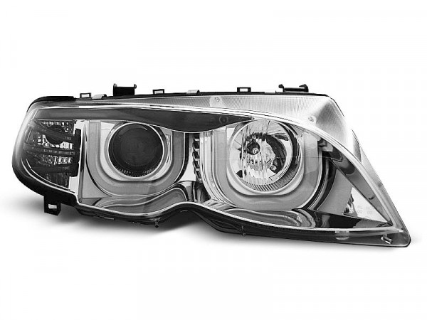 Scheinwerfer Angel Eyes 3d chrom passend für BMW E46 09.01-03.05 S / t