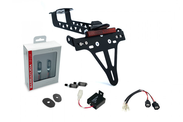 alpha Technik Kennzeichenhalter-Blinker-Kit M-LED passend für Kawasaki Versys 1000 ab 2019