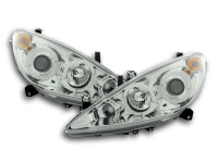 Angel Eyes Scheinwerfer Set passend für Peugeot 307 01-06 chrom Angel Eyes Scheinwerfer Set passend für Peugeot 307 01-06 chrom