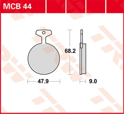 Scheibenbremsbeläge MCB44