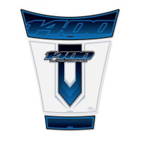 Motografix 3D Gel Tank Pad passend für Suzuki GSX 1400 Blue White Motografix 3D Gel Tank Pad passend für Suzuki GSX 1400 Blue White