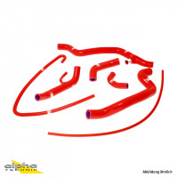 SAMCO SPORT Silikonschlauch Kit Race Thermo Bypass Kit rot passend für Ducati 848 2008-2014 SAMCO SPORT Silikonschlauch Kit Race Thermo Bypass Kit rot passend für Ducati 848 2008-2014