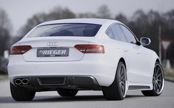 Rieger Seitenschweller rechts carbon look für Audi A5 S5 (B8/B81) Sportback 10.11-06.16 (ab Facelif