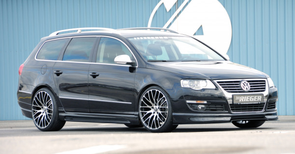 Rieger Seitenschweller links carbon look für VW Passat (3C) Variant 03.05-07.10 (bis Facelift)