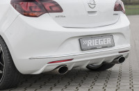 Rieger Heckeinsatz matt schwarz für Opel Astra J 5-tür. 10.12- (ab Facelift) Ausführung: Schwarz matt