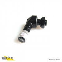 OZ Winkelventil 90° schwarz mit OZ-Ventilkappe OZ Winkelventil 90° schwarz mit OZ-Ventilkappe