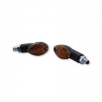 SHIN YO Cateye Mini Blinker E-geprüft, kurz – schwarz/orange (Paar) SHIN YO Cateye Mini Blinker E-geprüft, kurz – schwarz/orange (Paar)