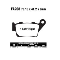 EBC FA208 R = FA213 Bremsbeläge passend für KTM, Yamaha, Aprilia, Benelli EBC FA208 R = FA213 Bremsbeläge passend für KTM, Yamaha, Aprilia, Benelli