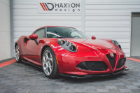 Front Ansatz Für Alfa Romeo 4C Schwarz Hochglanz