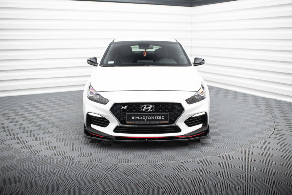 Front Ansatz V.3 Für Hyundai I30 N Mk3 Hatchback/ Fastback Schwarz Hochglanz