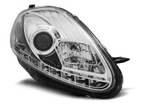 Scheinwerfer passend für Fiat Grande Punto 08-09 Tageslicht Chrom Scheinwerfer passend für Fiat Grande Punto 08-09 Tageslicht Chrom